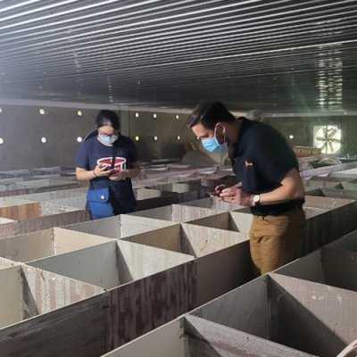 Dr. Gass observing bamboo rats at a farm in Dong Nai province, Viet Nam. Photo Credit: Ha Nguyen